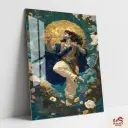 Shree Krishna Metal Poster | Divine wall Poster 006