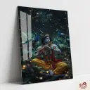 Shree Krishna Metal Poster | Divine wall Poster 007