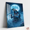 Shree Krishna Metal Poster | Divine wall Poster 008