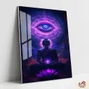 Meditating Buddha Metal Poster | Divine wall Poster 011