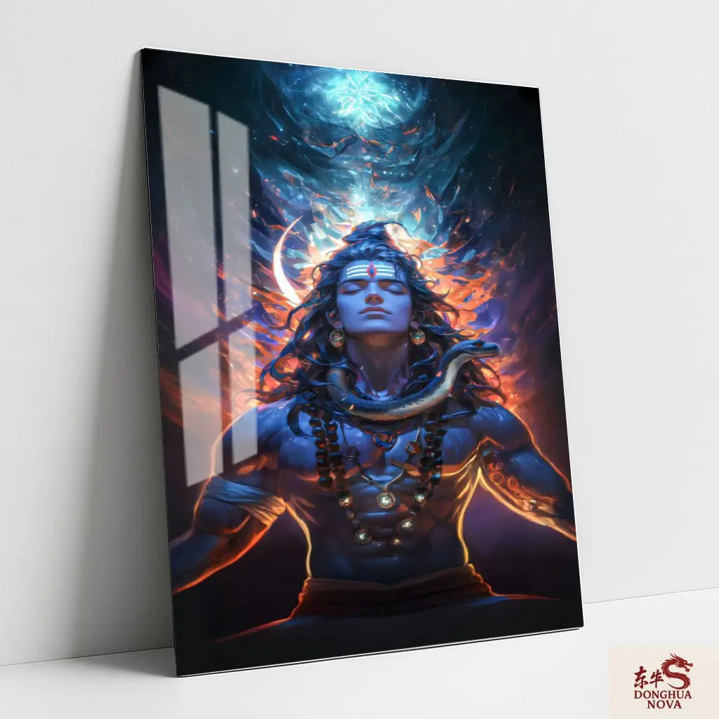 Lord Shiva Metal Poster | Divine wall Poster 014 (0.45mm)