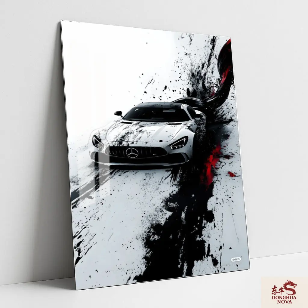 Mercedes-AMG GT Metal Poster | Cars & Bike wall Poster 002 (0.45mm)