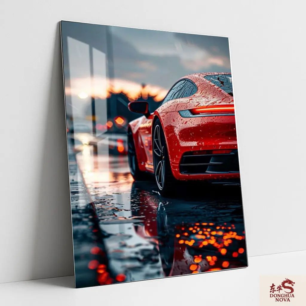 Porsche 911 Metal Poster | Cars & Bike wall Poster 003 (0.45mm)