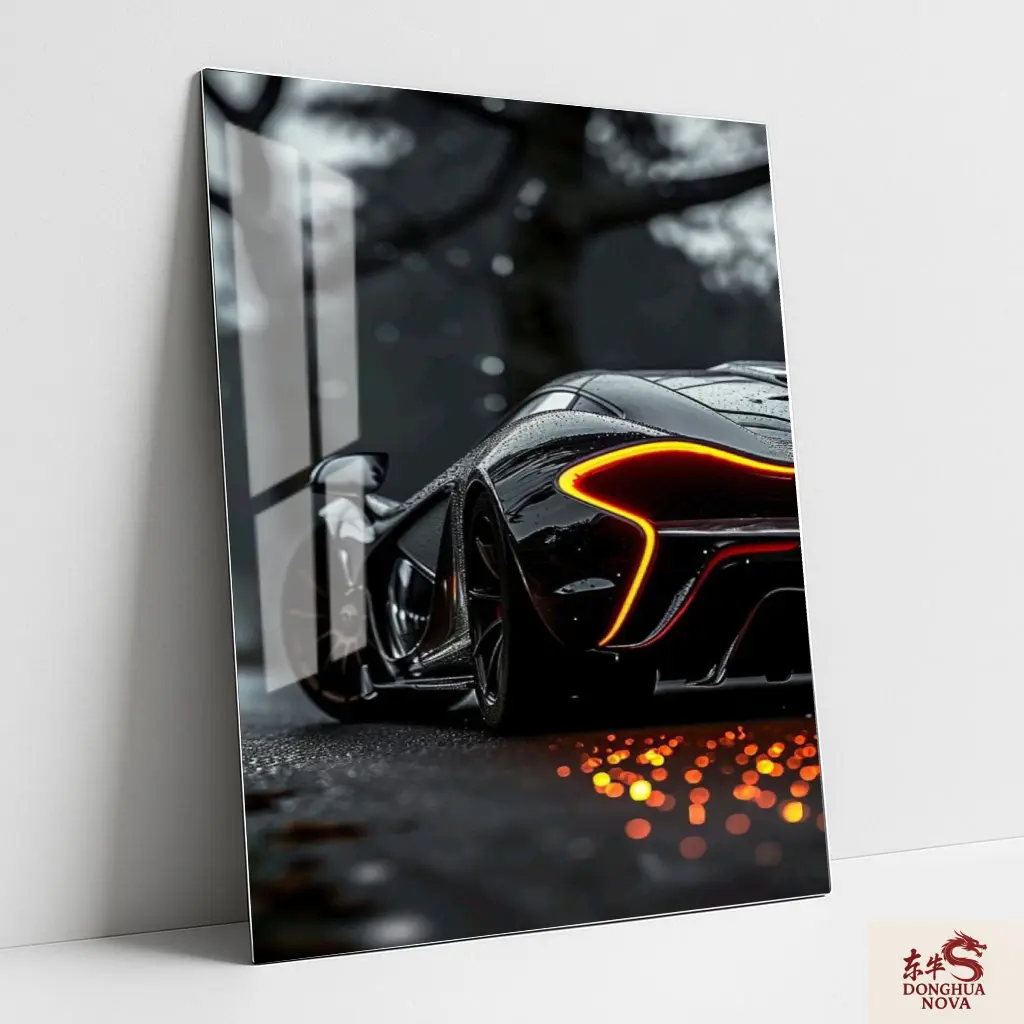 MC LAREN P1 Metal Poster | Cars & Bike wall Poster 006 (0.45mm)