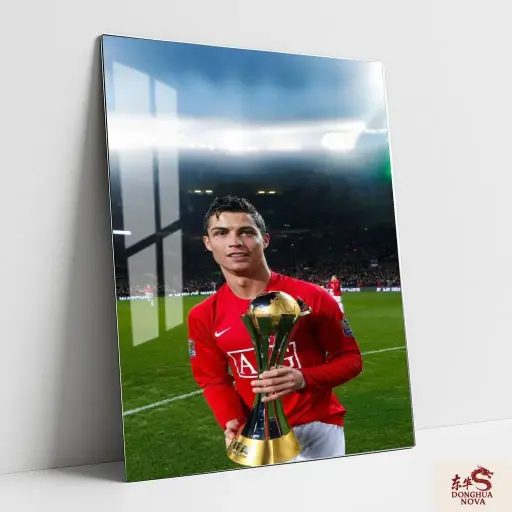 Cristiano Ronaldo Metal Poster | Games & Sports wall Poster 003 (0.45mm)