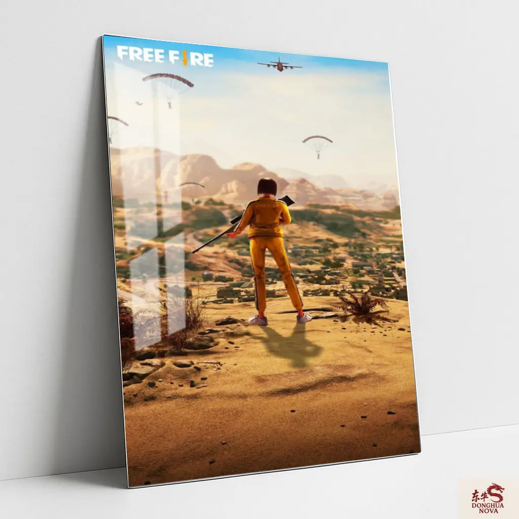 KELLY WITH GUN Metal Poster | Games & Sports wall Poster 009 (0.45mm)