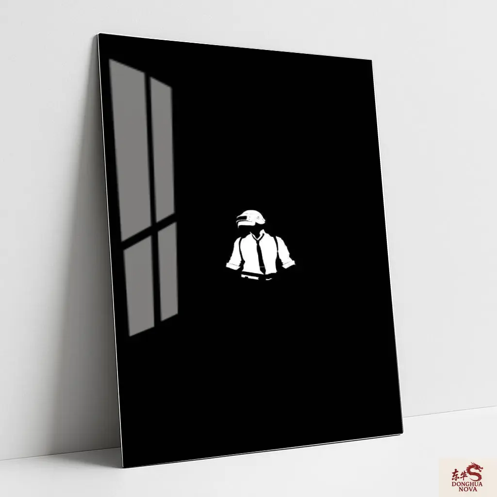 BGMI LOGO WITH BLACK BACKGROUND Metal Poster | Games & Sports wall Poster 013 (0.45mm)