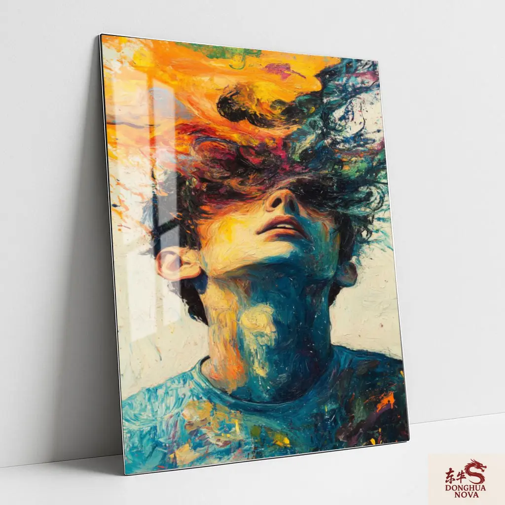 Eruption Of Thoughts Metal Poster | Modern wall Poster 002 (0.45mm)