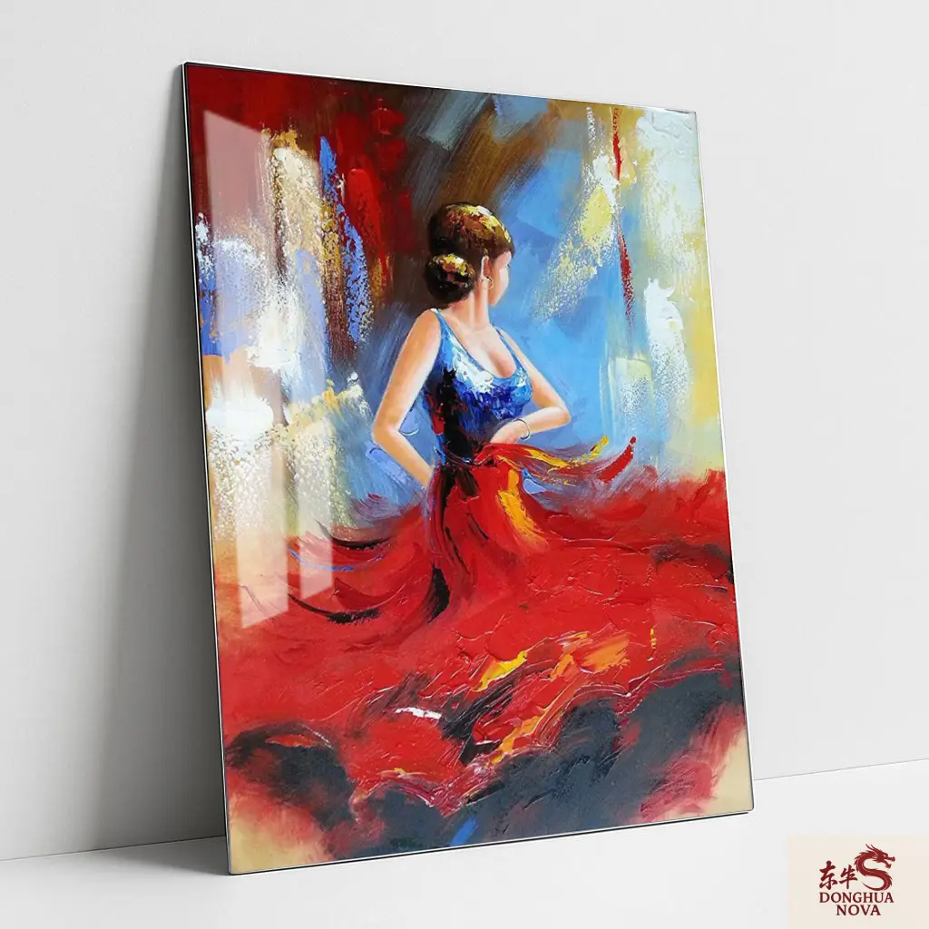 The Crimson Rhythm Metal Poster | Modern wall Poster 004 (0.45mm)