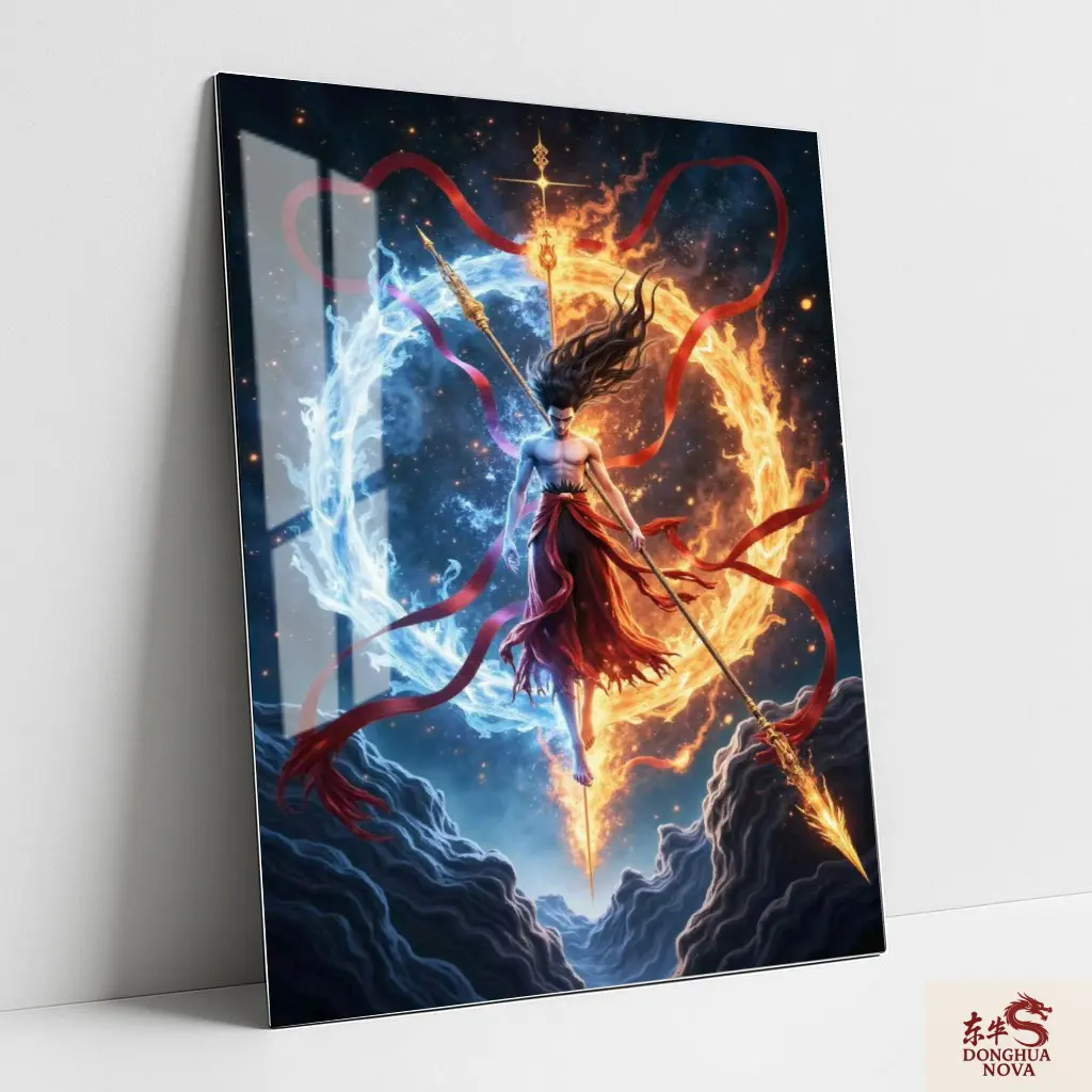 Nezha Metal Poster | Others Donghuas Wall Poster 001 (0.45mm)