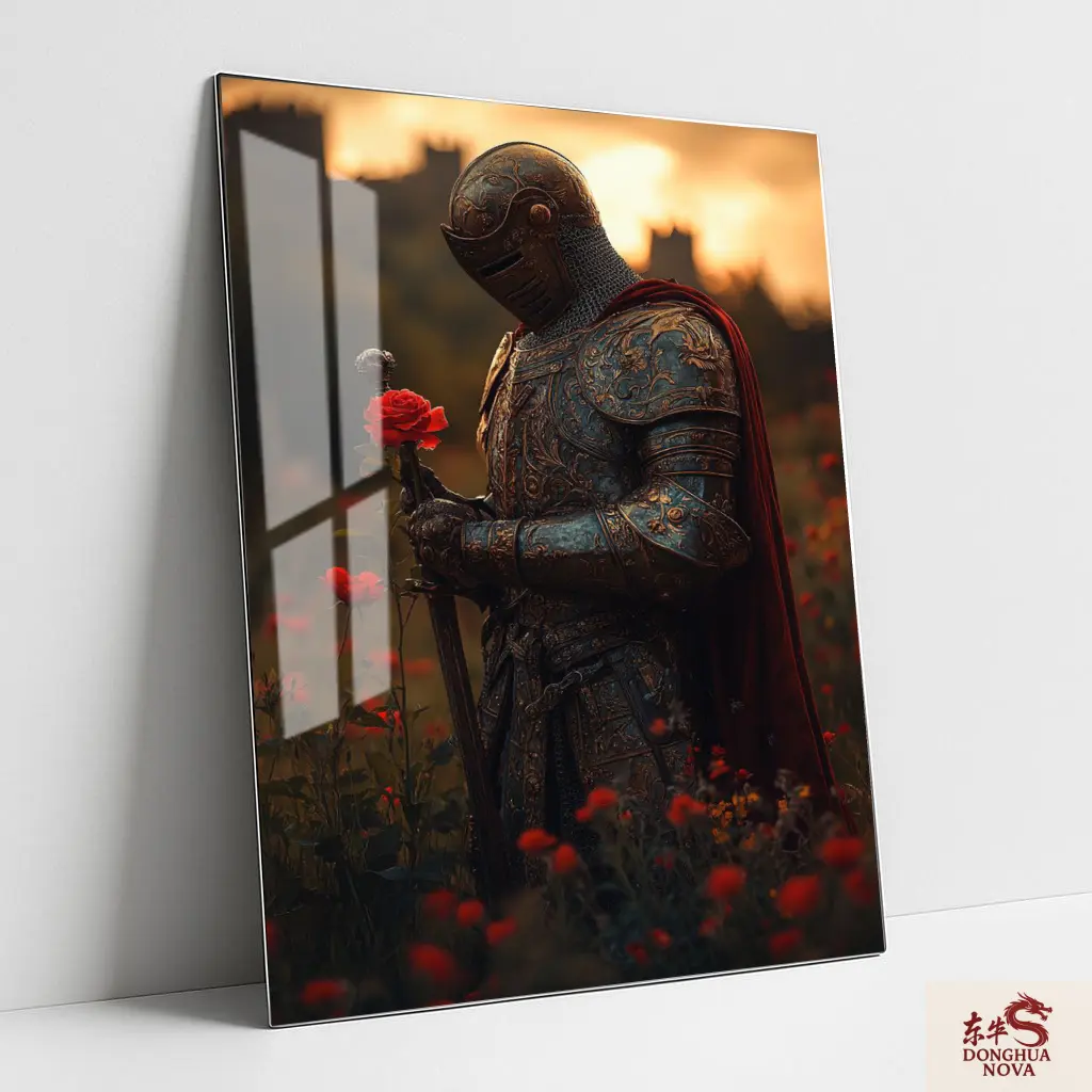 Knight Of Roses Metal Poster | Modern wall Poster 005 (0.45mm)