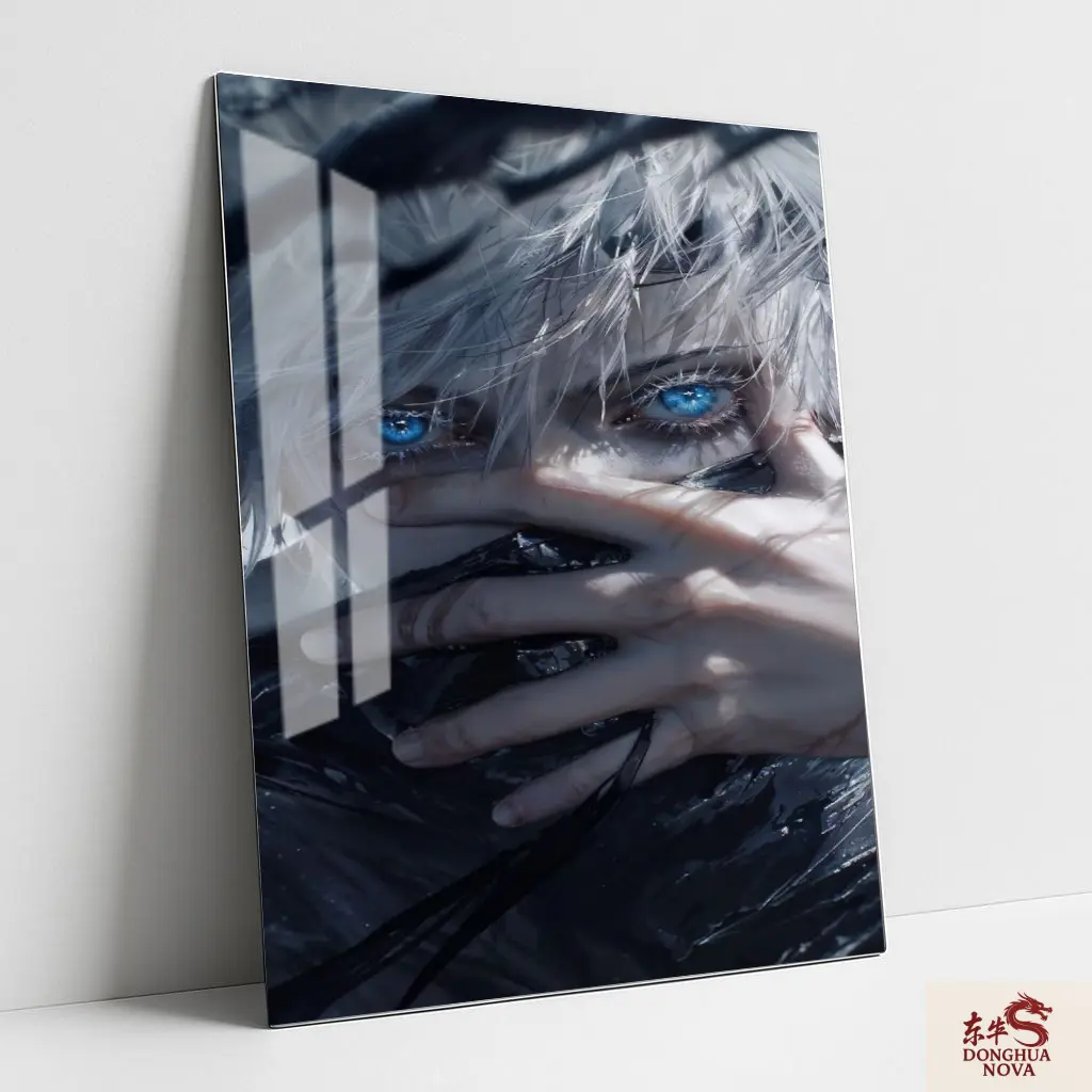 SATORU GOJO Metal Poster | JJK Anime wall Poster 003 (0.45mm)