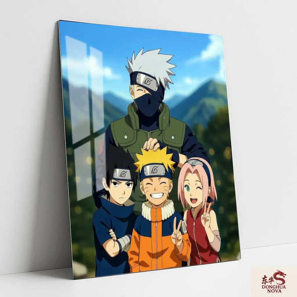 Team 7 Metal Poster | Naruto Anime wall Poster 009 (0.45mm)