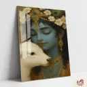 Shree Krishna Metal Poster | Divine wall Poster 001