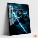 Tanjiro Metal Poster | Demon Slayer Anime wall Poster 015