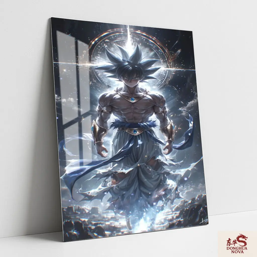 GOKU ULTRA INSTINCT Metal Poster | DBZ Anime wall Poster 016 (0.45mm)