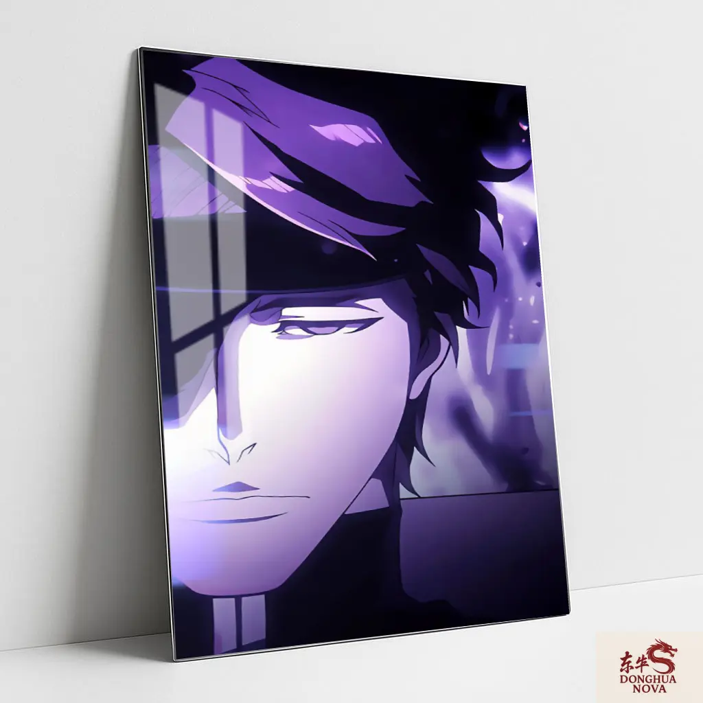 AIZEN SASUKE Metal Poster | Bleach Anime wall Poster 018 (0.45mm)