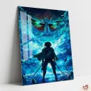 EREN YEAGER WITH COLOSSAL TITAN Metal Poster | AOT Anime wall Poster 021