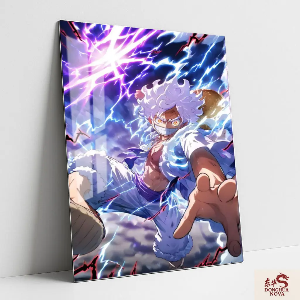 Luffy Gear 5 Metal Poster | One Piece Anime wall Poster 025 (0.45mm)
