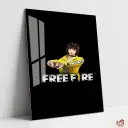  Kelly Free Fire Metal Poster | Games & Sports wall Poster 001 