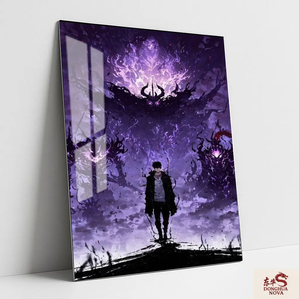 Shadow Monarch Sung Jin Ho Metal Poster | Anime wall Poster 001   (0.45mm)