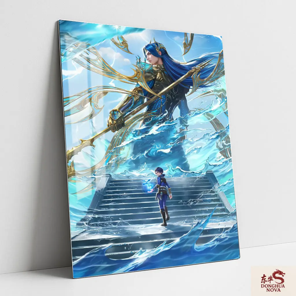 Sea God Tang San Metal Poster | Soul Land Wall Poster 003 (0.45mm)